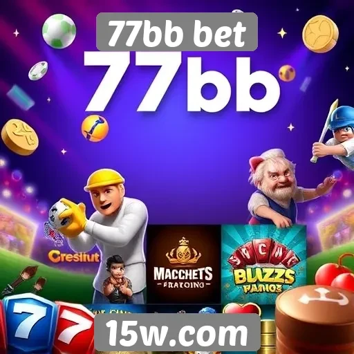 Variedade de jogos disponíveis na plataforma 77bb bet